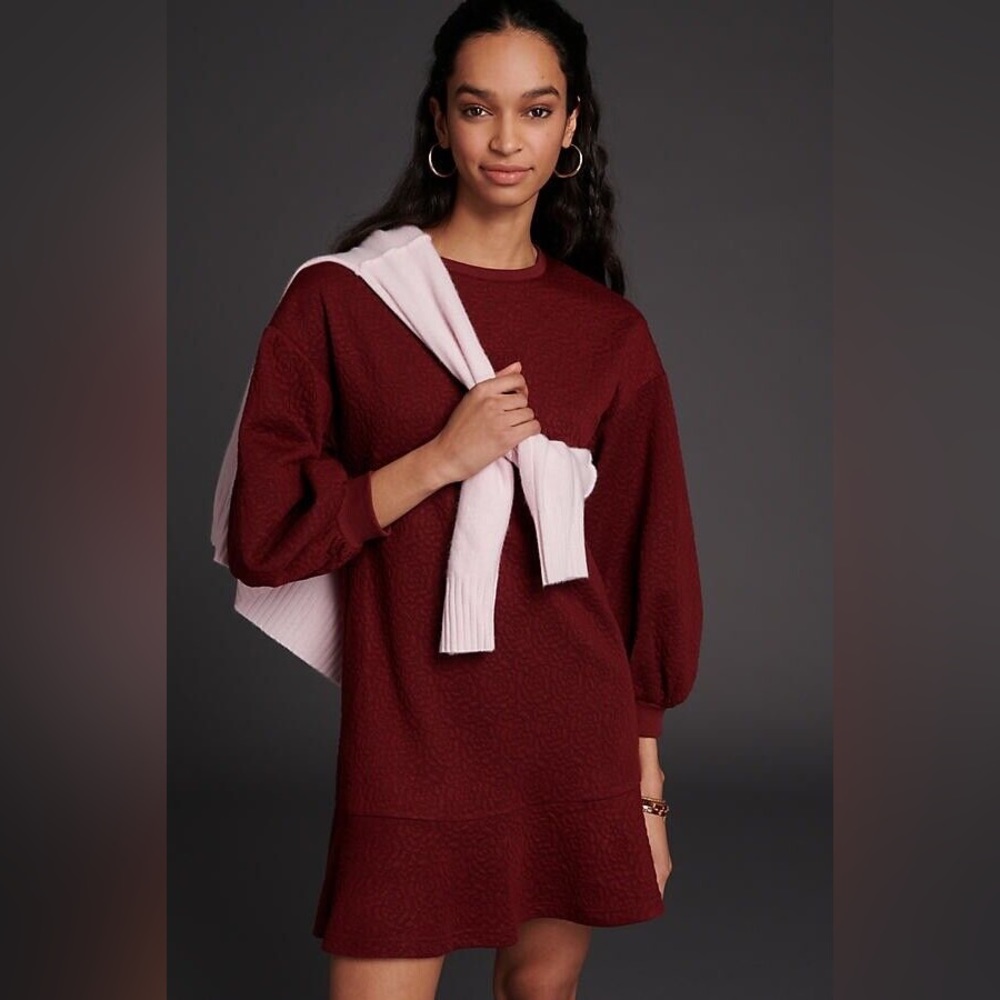 Anthropologie Mare Mare Odila Rose Quilted Dress (women’s XS) (NWT) - Picture 2 of 13